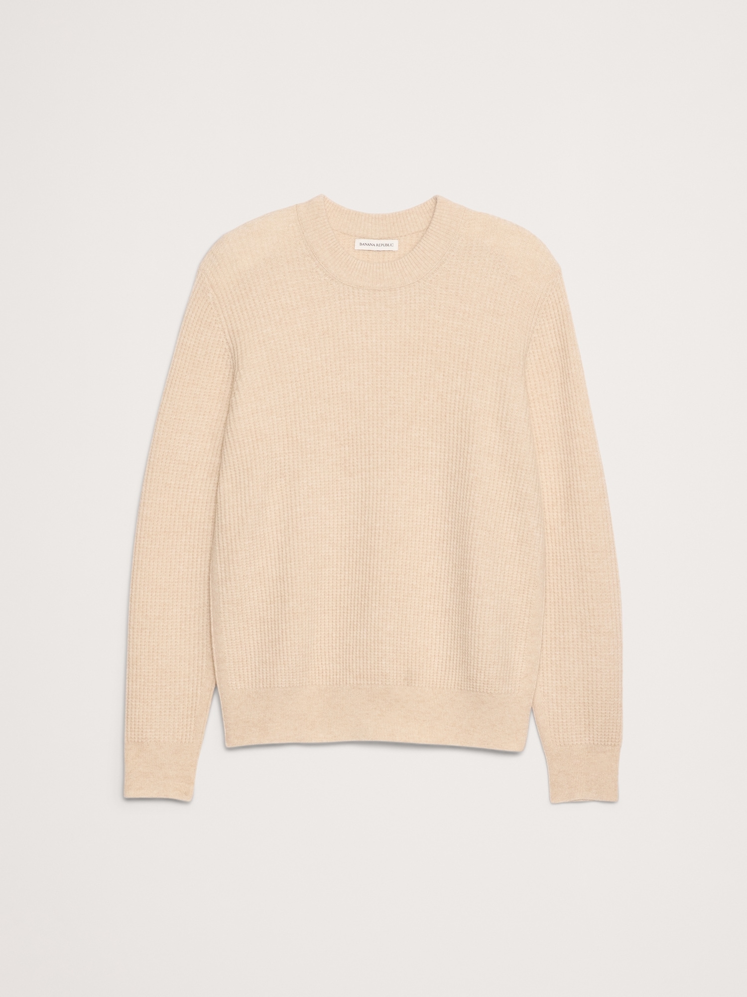 Image number 4 showing, Italian Merino-Cashmere Waffle-Knit Sweater