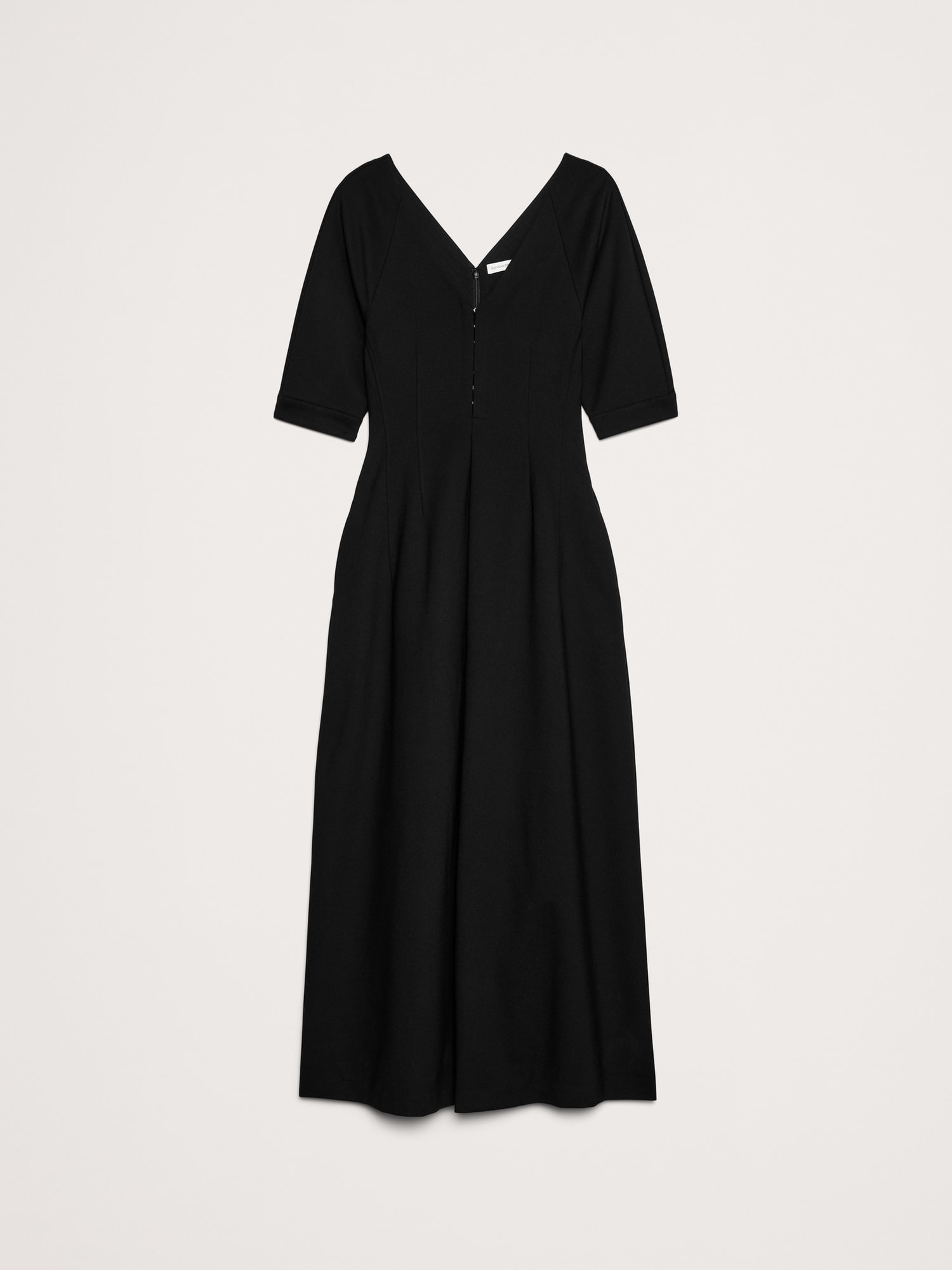 Image number 5 showing, Ponte Puff-Sleeve Maxi Dress