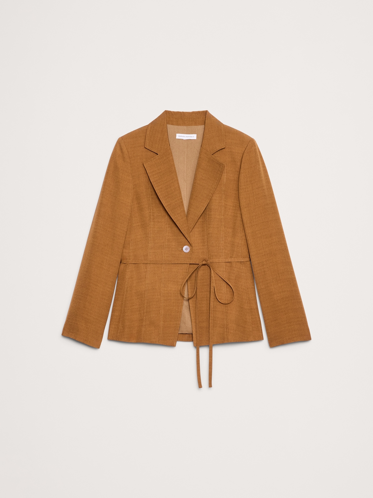 Image number 5 showing, Seamed Belted Blazer