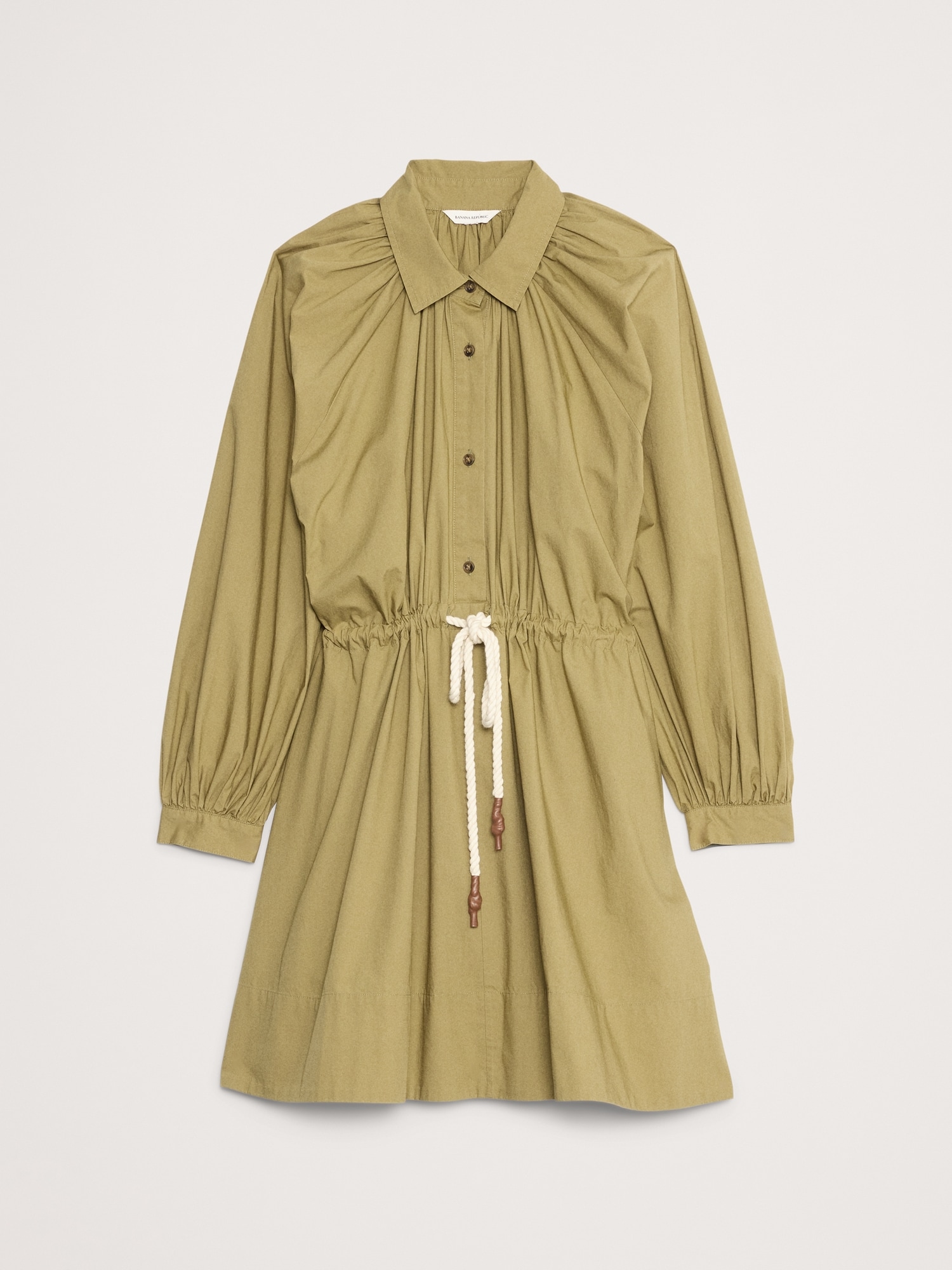 Image number 4 showing, Cotton Poplin Mini Shirtdress