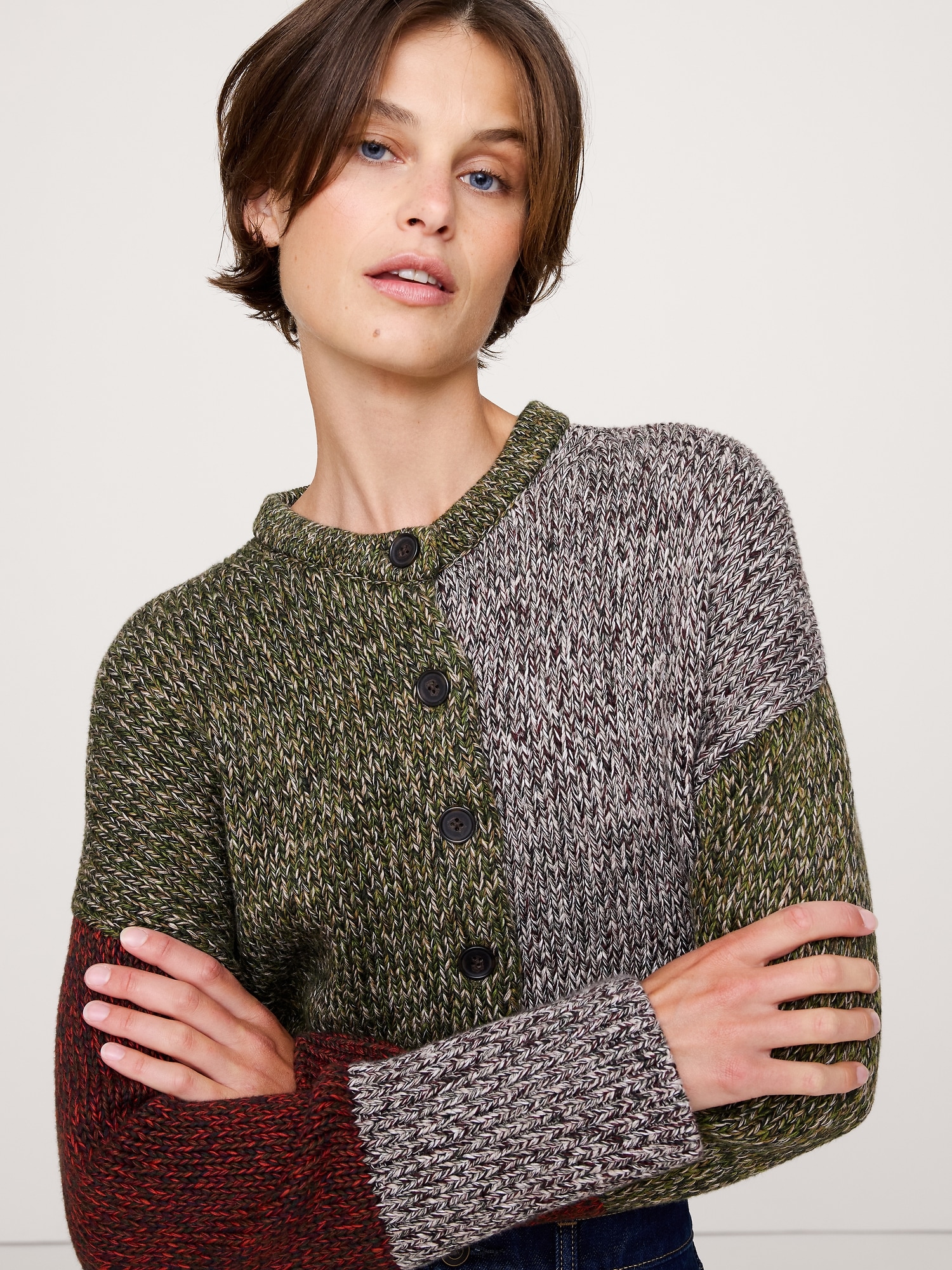 Image number 4 showing, Cotton Cropped Cardigan