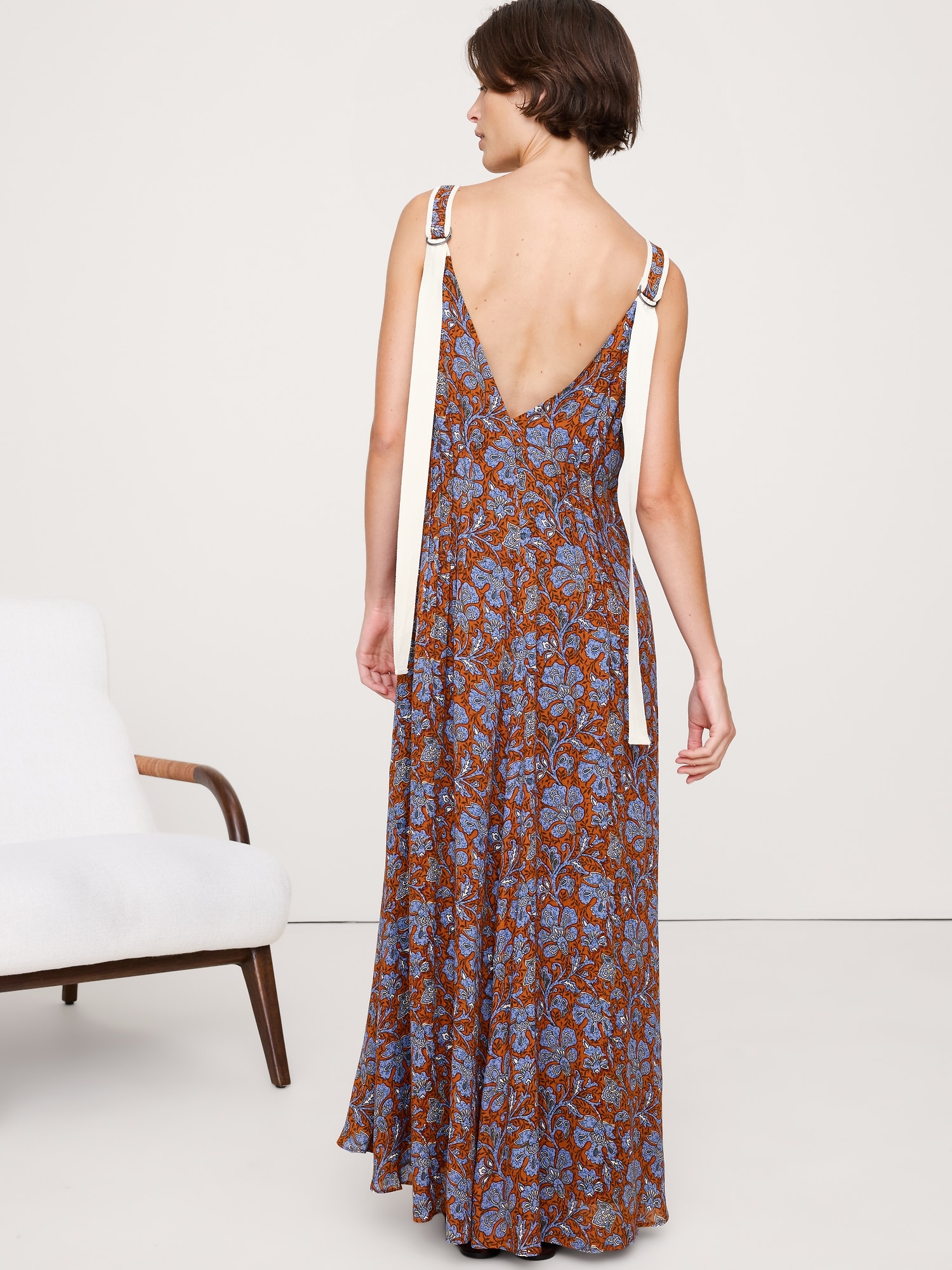 Image number 3 showing, Pintuck Maxi Dress