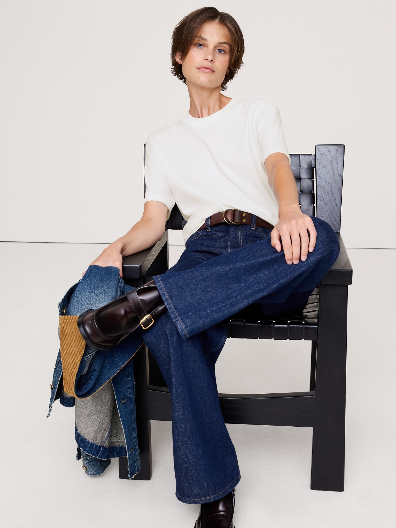 Image number 1 showing, Relaxed Jersey Cotton Crew-Neck T-Shirt