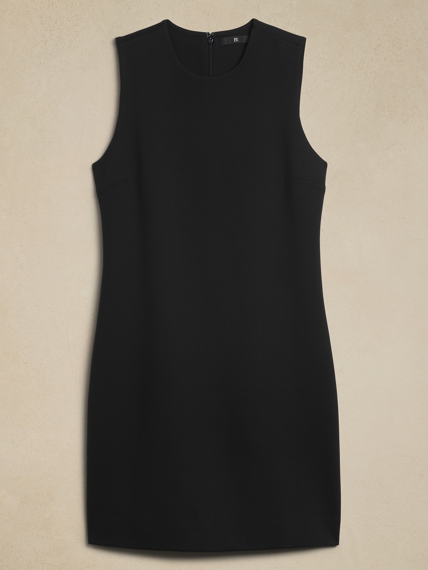 Robe fourreau Tout-aller en tricot point de Rome - Noir