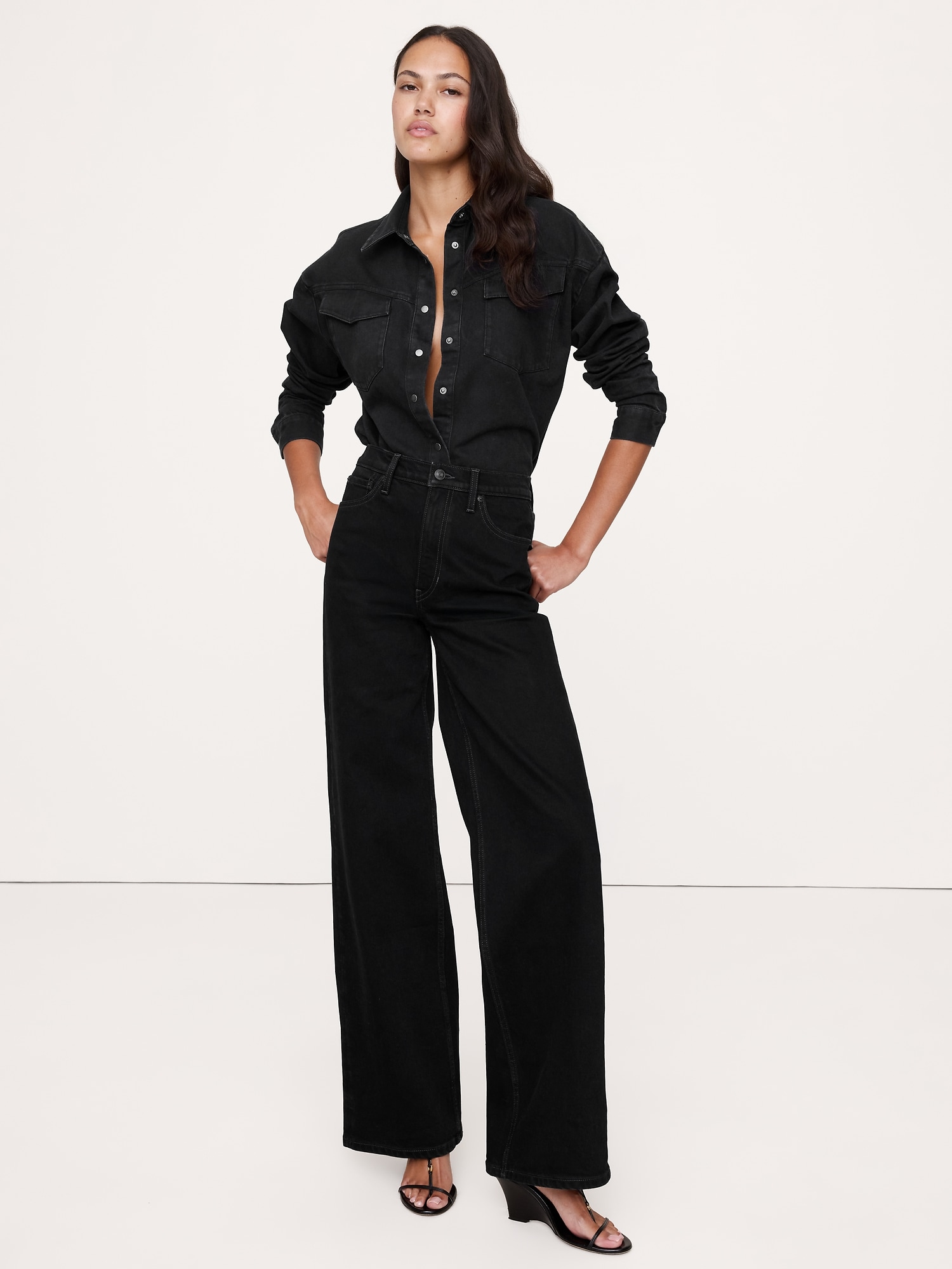 Image number 3 showing, Denim Western Shirt