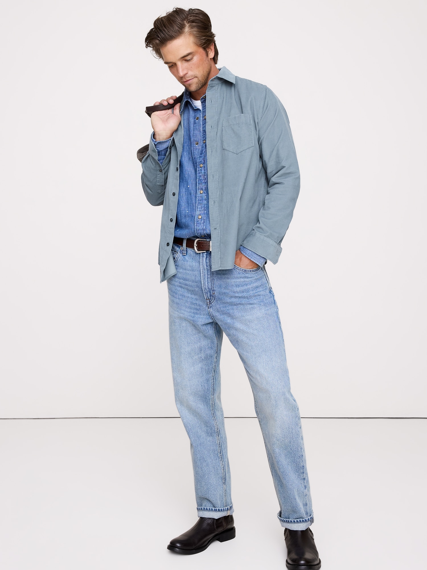 Standard-Fit Corduroy Shirt
