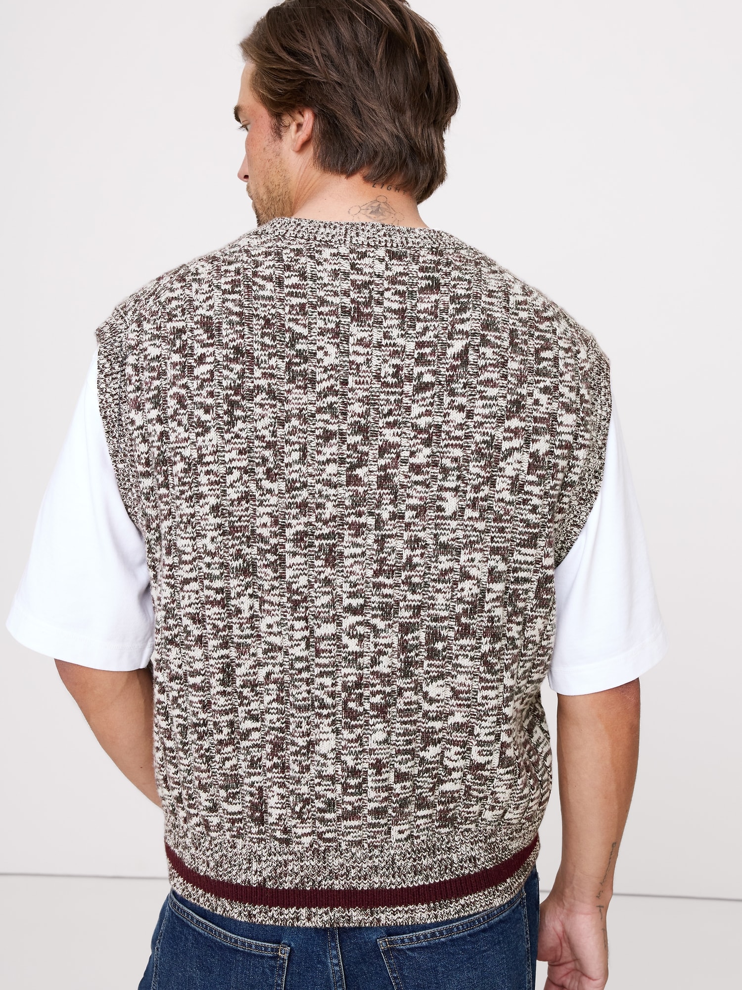 Image number 2 showing, Marled Merino-Blend Sweater Vest
