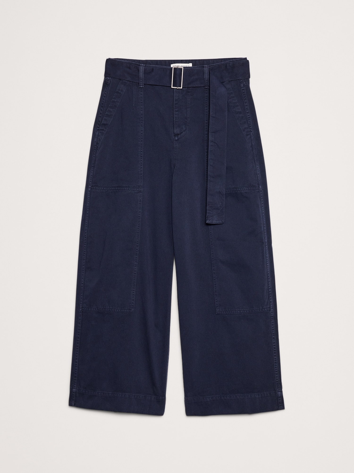 Image number 5 showing, HIGH-RISE WIDE-LEG UTILITY CROP PANT