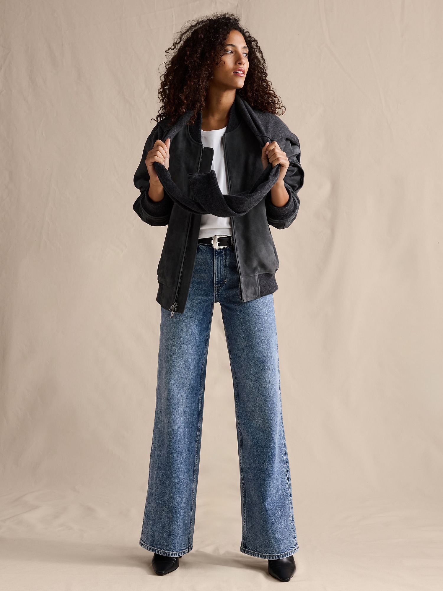 THE ICON CLASSIC WIDE-LEG JEAN - Light Wash