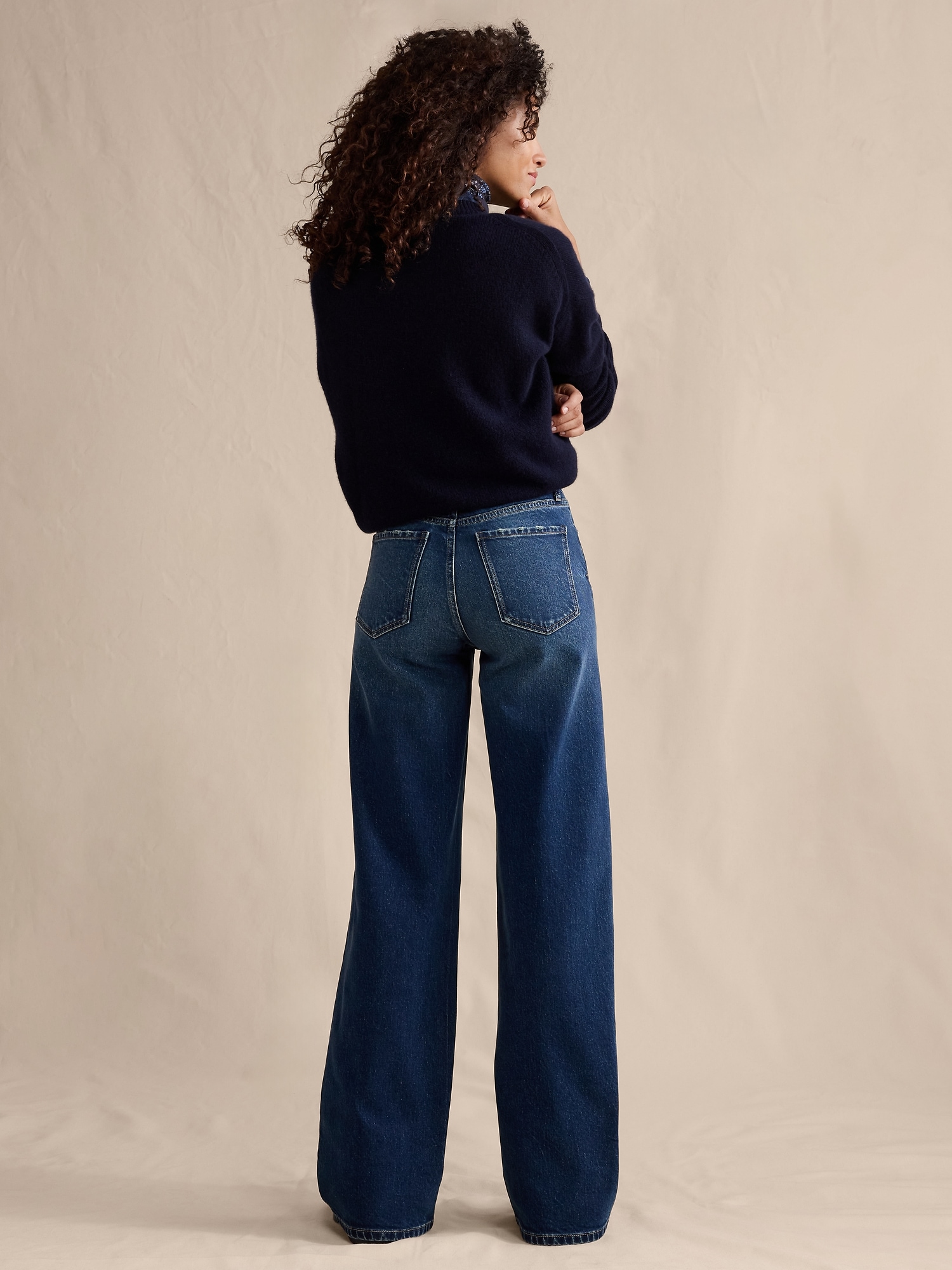 Image number 3 showing, THE ICON CLASSIC WIDE-LEG JEAN