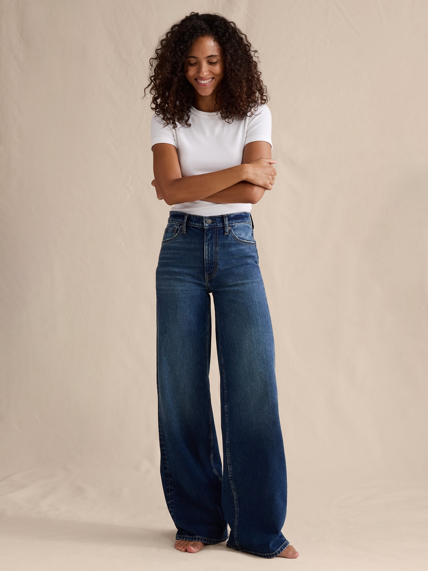 Image number 5 showing, THE ICON CLASSIC WIDE-LEG JEAN