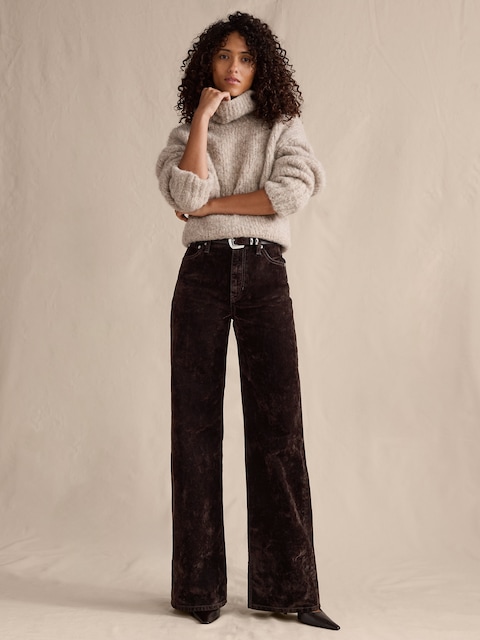 LE CÉLÈBRE JEAN FLOQUÉ CLASSIQUE À JAMBE LARGE