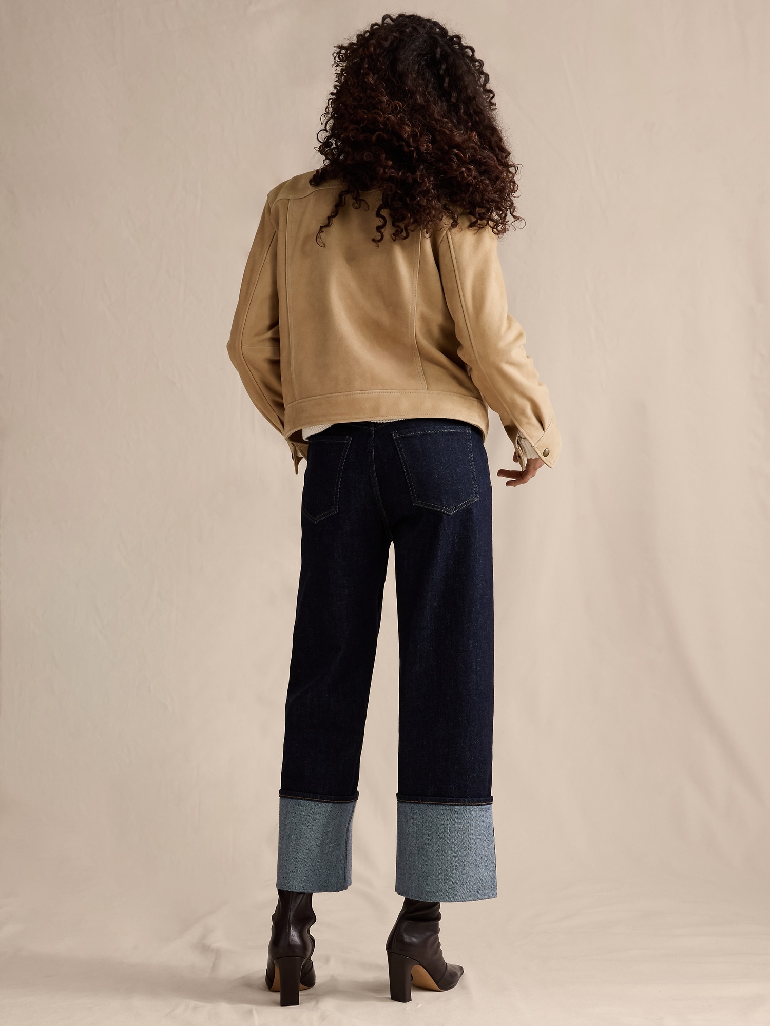 Image number 3 showing, High-Rise Stovepipe Straight Leg Jean