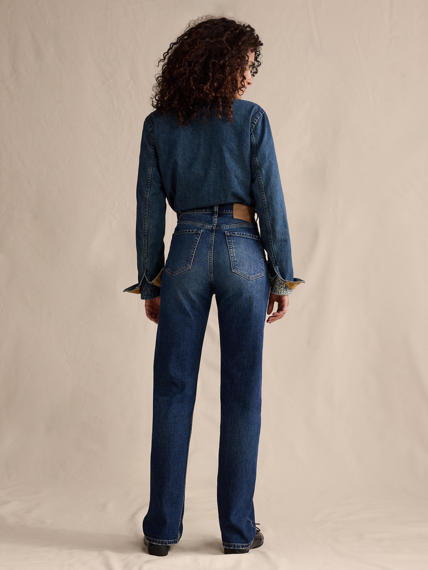 Image number 3 showing, HIGH-RISE 90S STRAIGHT JEAN