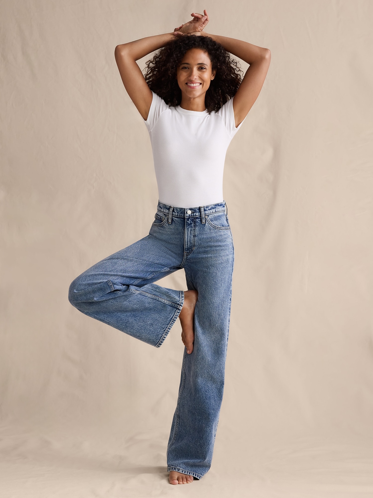 Image number 8 showing, THE ICON CLASSIC WIDE-LEG JEAN