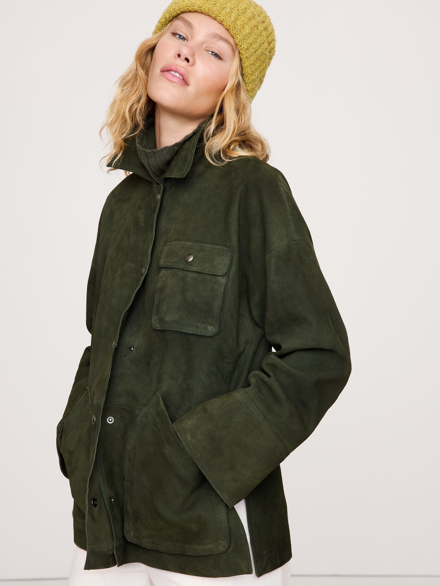 L'image numéro 8 présente Veste-chemise en suède, collection Heritage