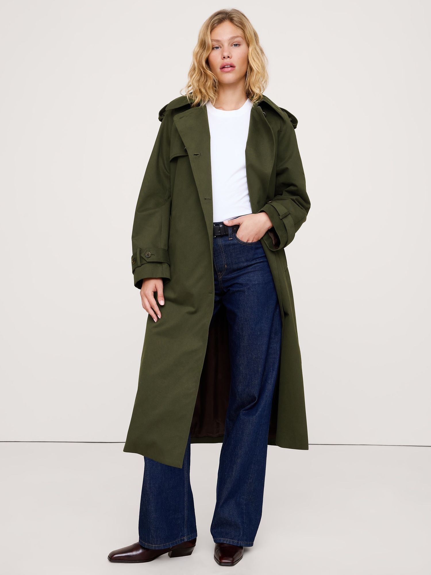 TRENCH CLASSIQUE EN COTON - Arbres Sombres