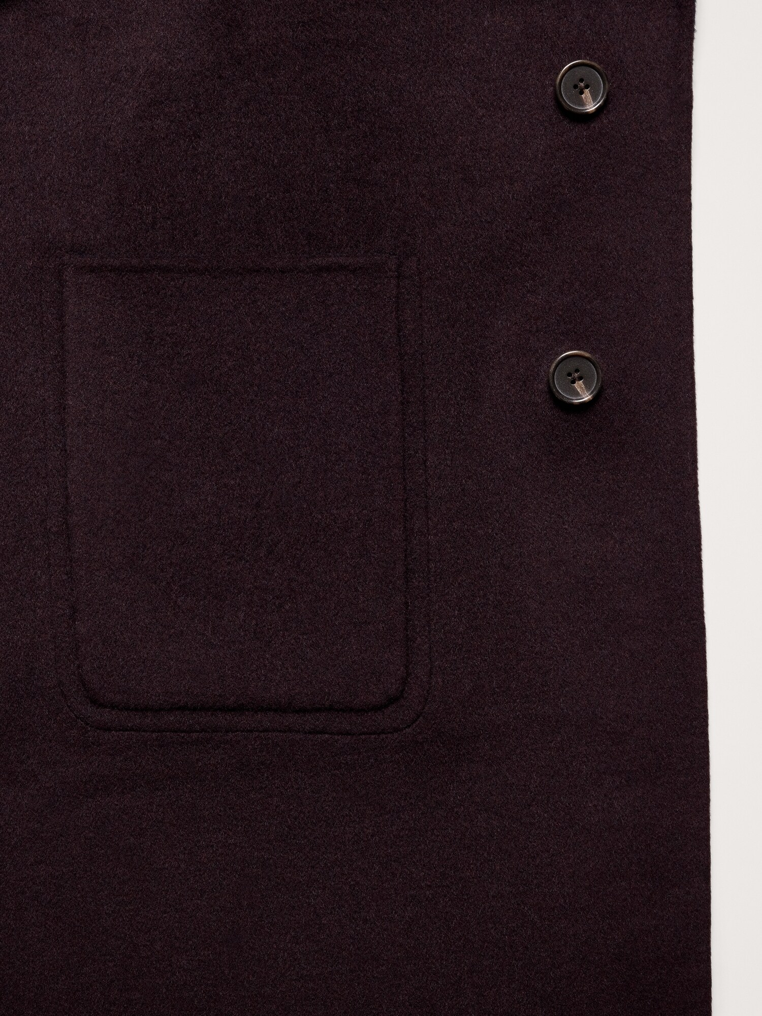 L'image numéro 7 présente Manteau en tissu double face réversible