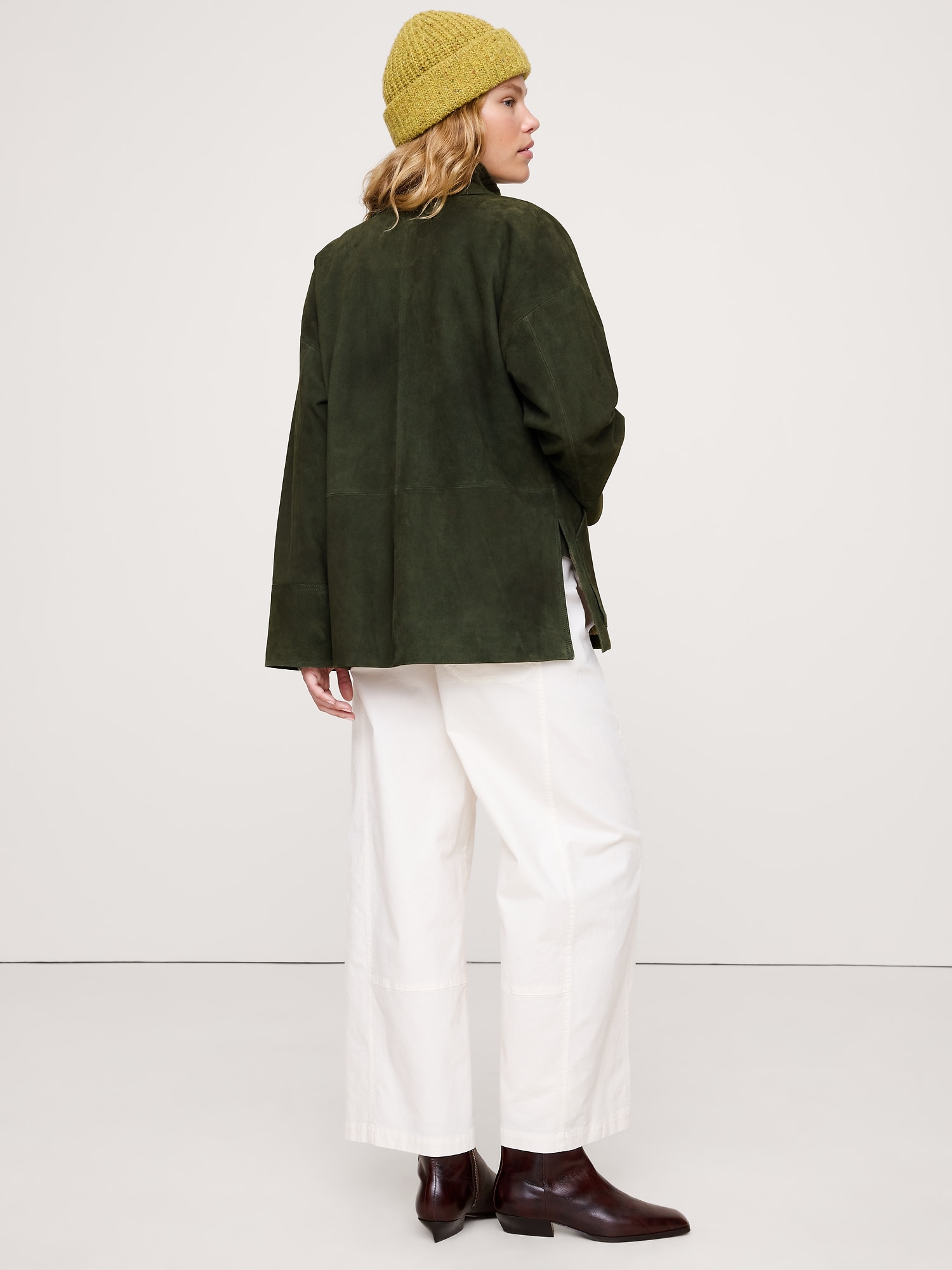 L'image numéro 3 présente Veste-chemise en suède, collection Heritage