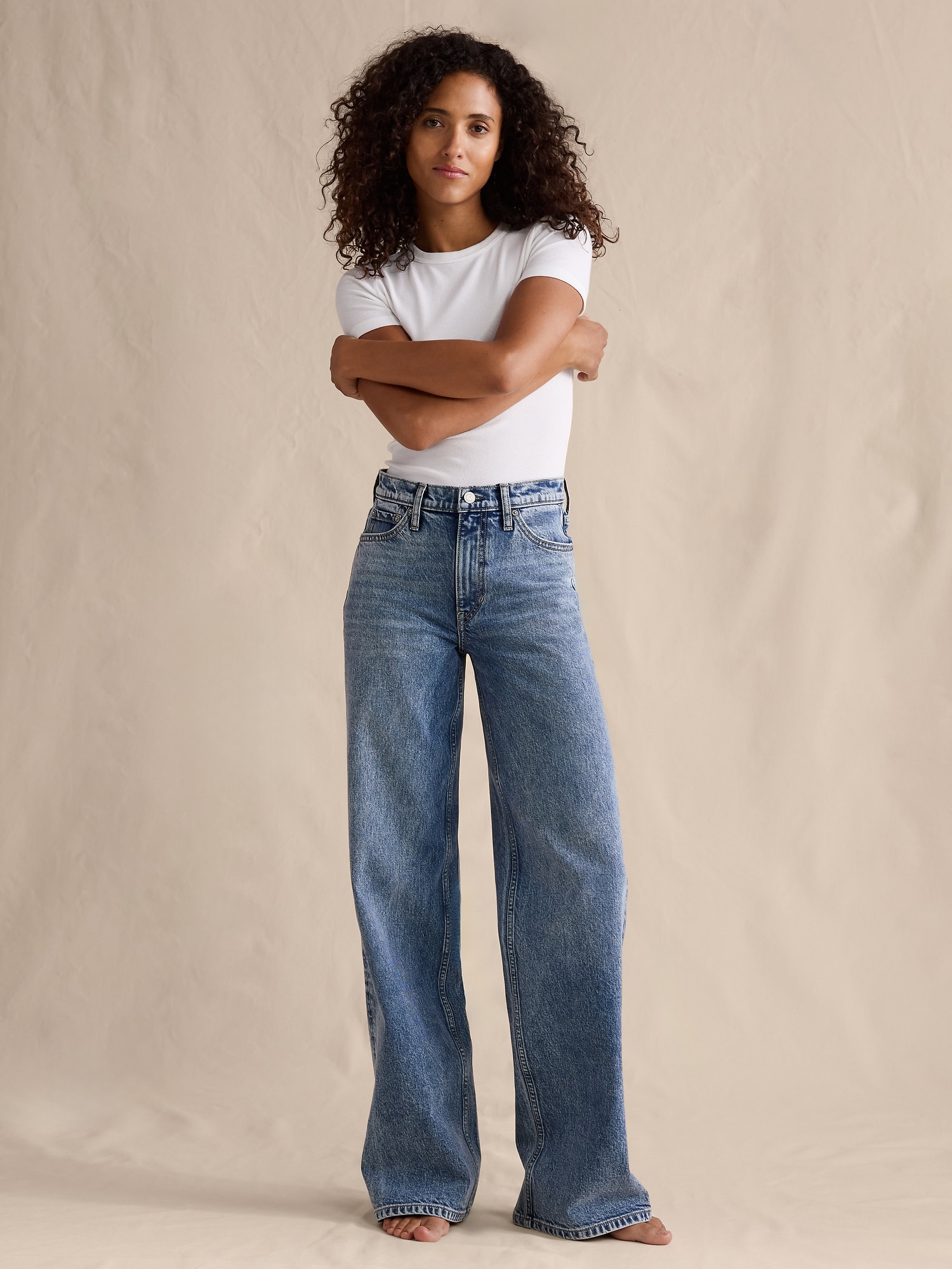 Image number 5 showing, THE ICON CLASSIC WIDE-LEG JEAN