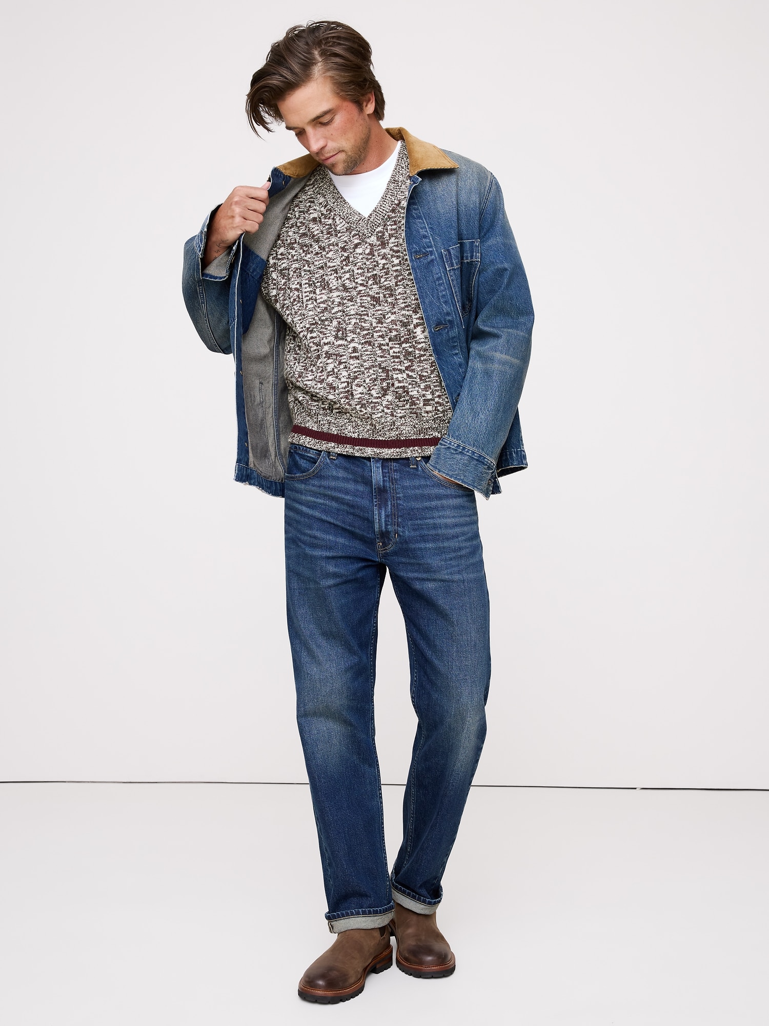 Image number 3 showing, Marled Merino-Blend Sweater Vest