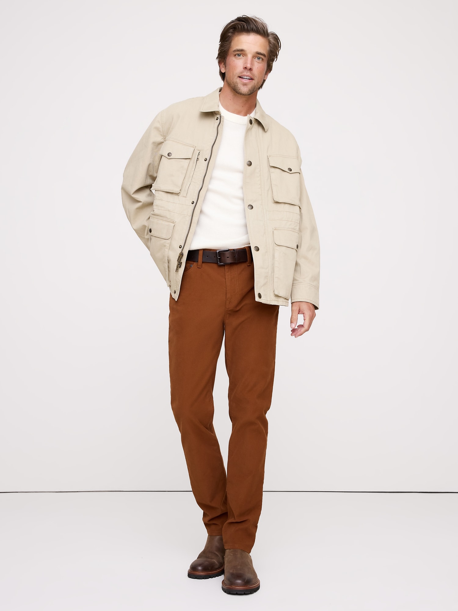 Pantalon Voyageur étroit - Rouge Brûlé Terre De Sienne