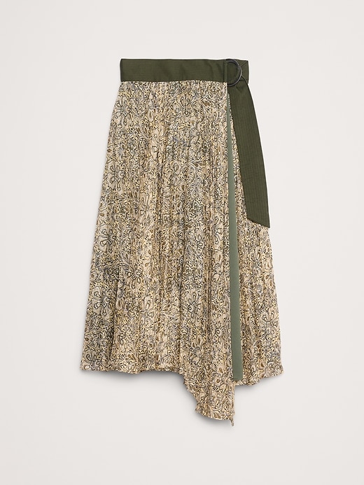 Pleated Midi Skirt Banana Republic