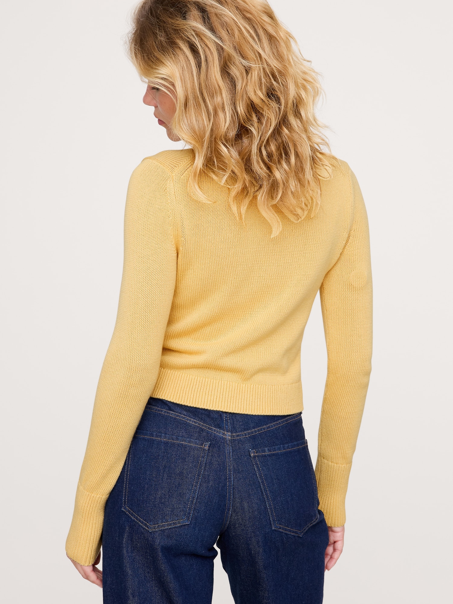Image number 3 showing, Cotton-Silk Crew-Neck Sweater