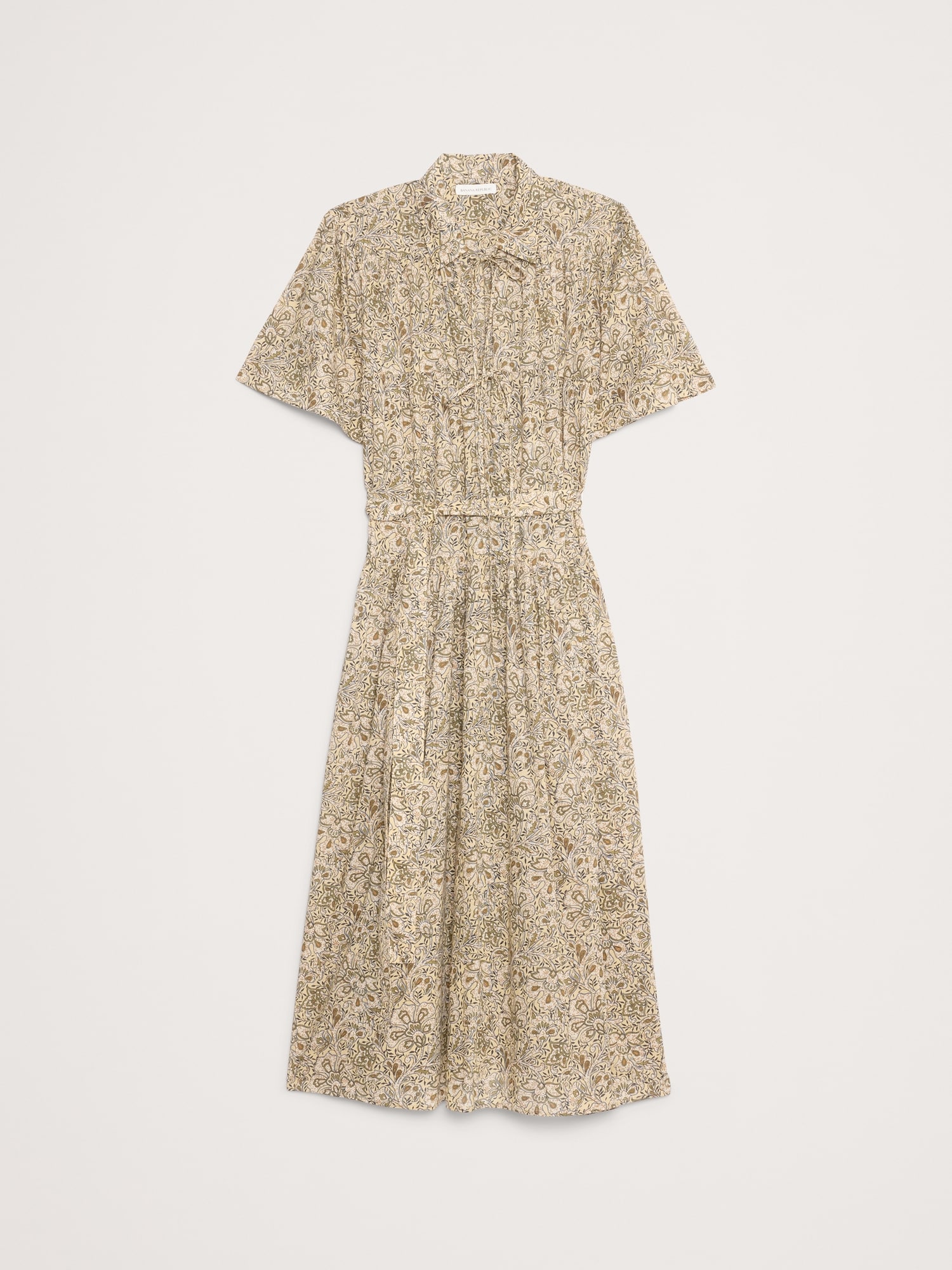 Image number 8 showing, Cotton Tie-Front Shirt Dress