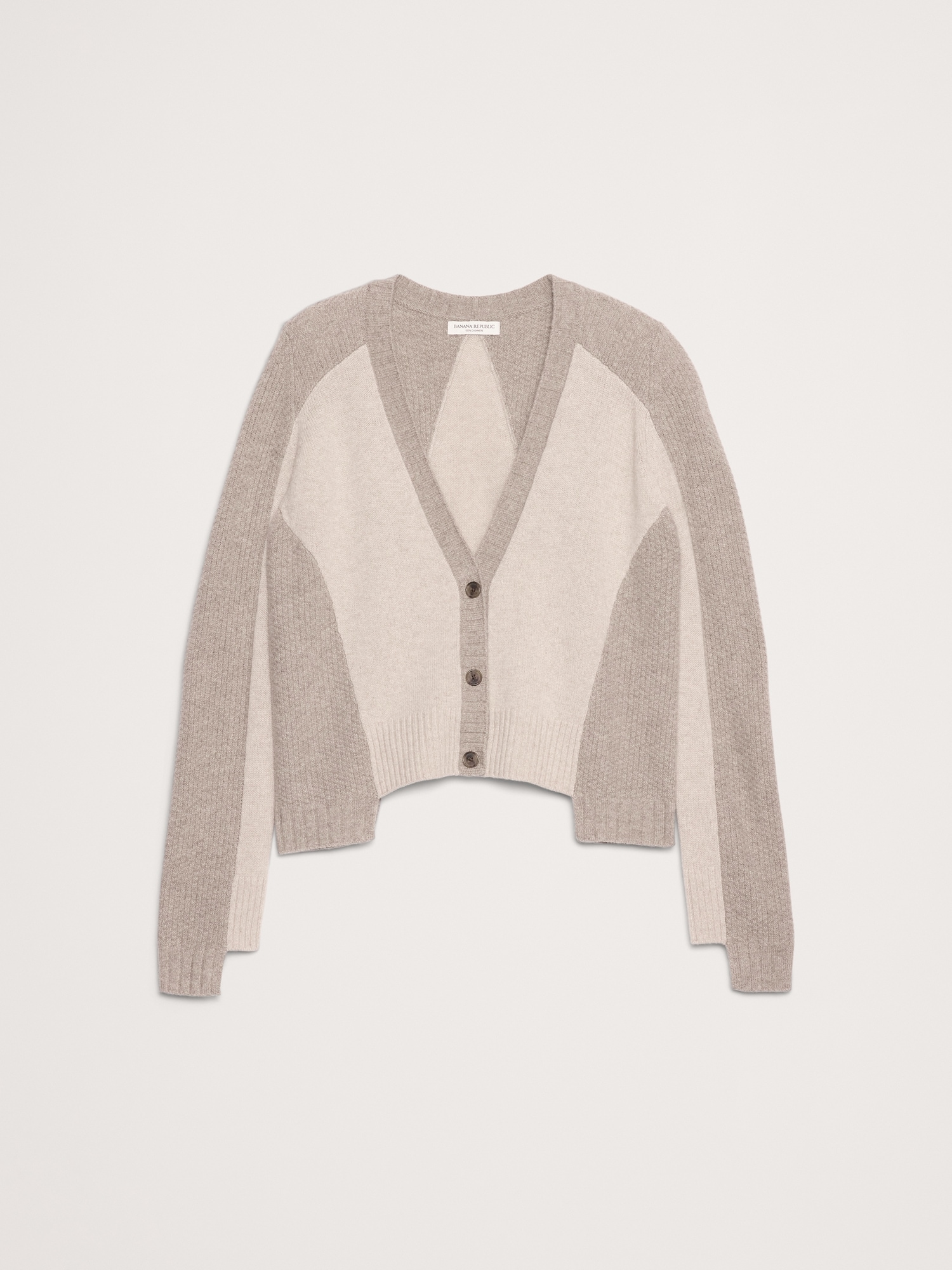 Cashmere Mixed-Stitch Cardigan