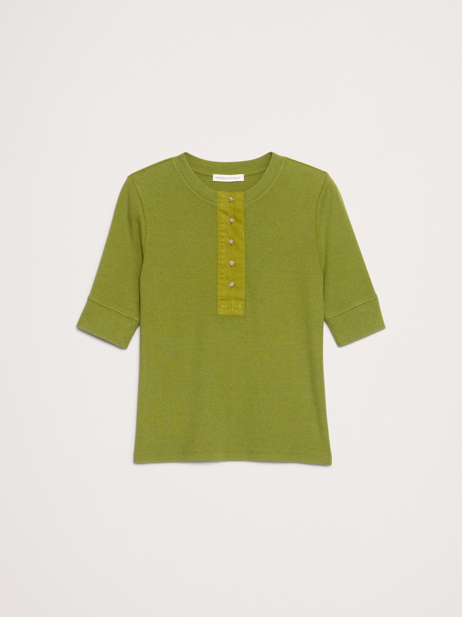 Image number 4 showing, RIBBED HENLEY