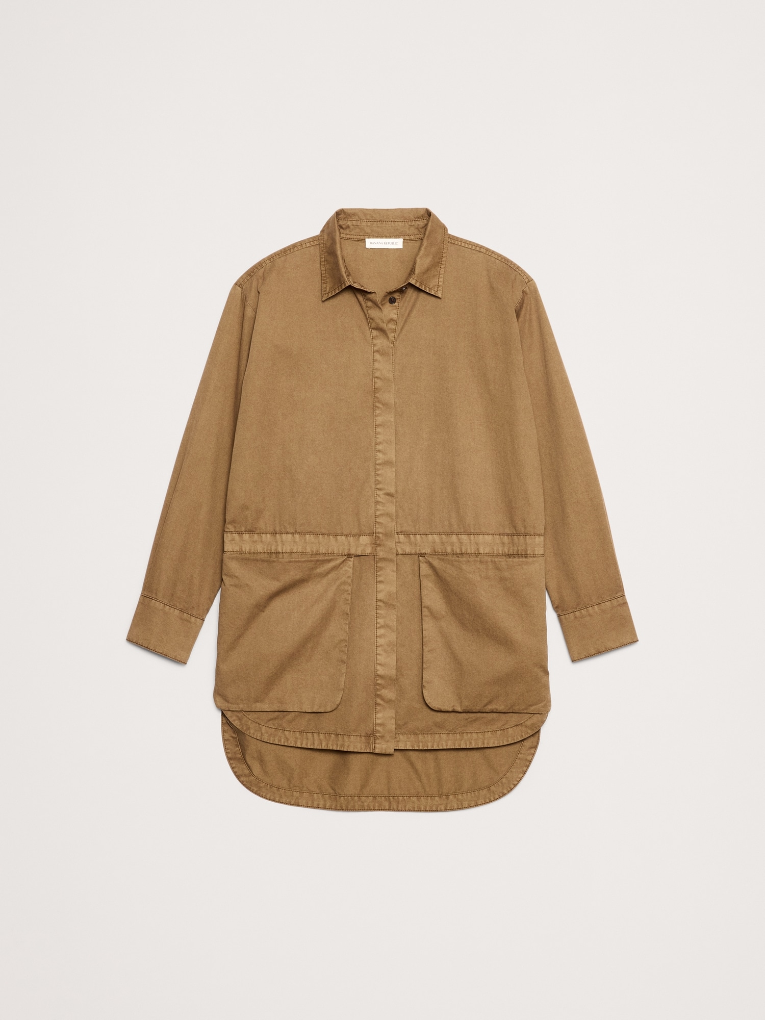 Image number 8 showing, COTTON TWILL UTILITY TUNIC