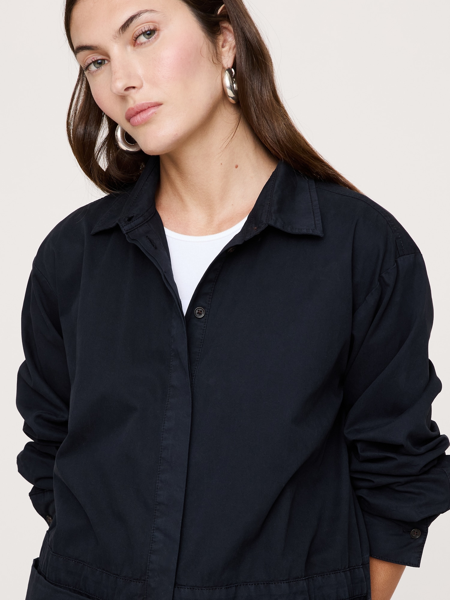 COTTON TWILL UTILITY TUNIC