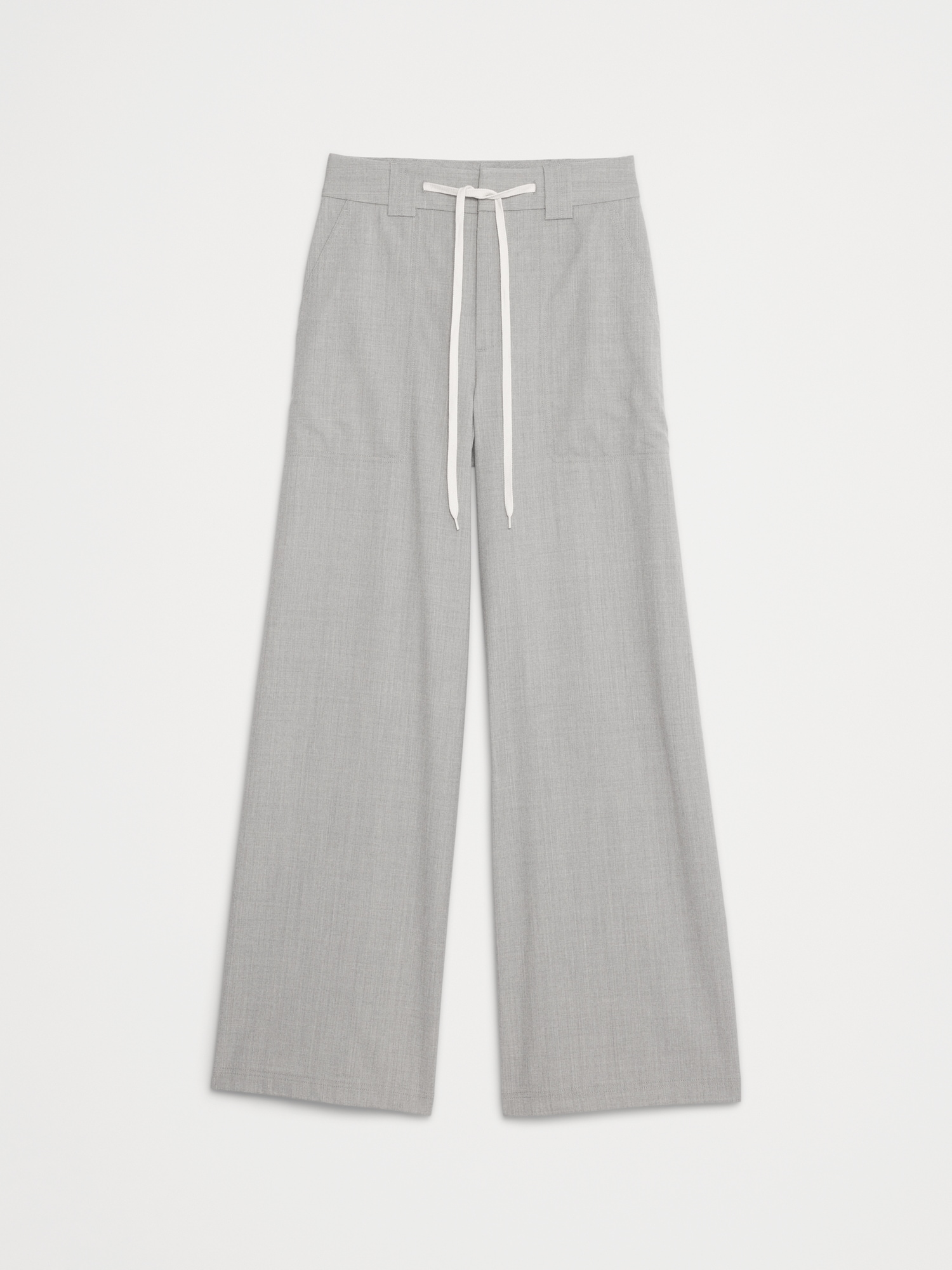 Image number 5 showing, High-Rise Wide-Leg Italian Wool Pant