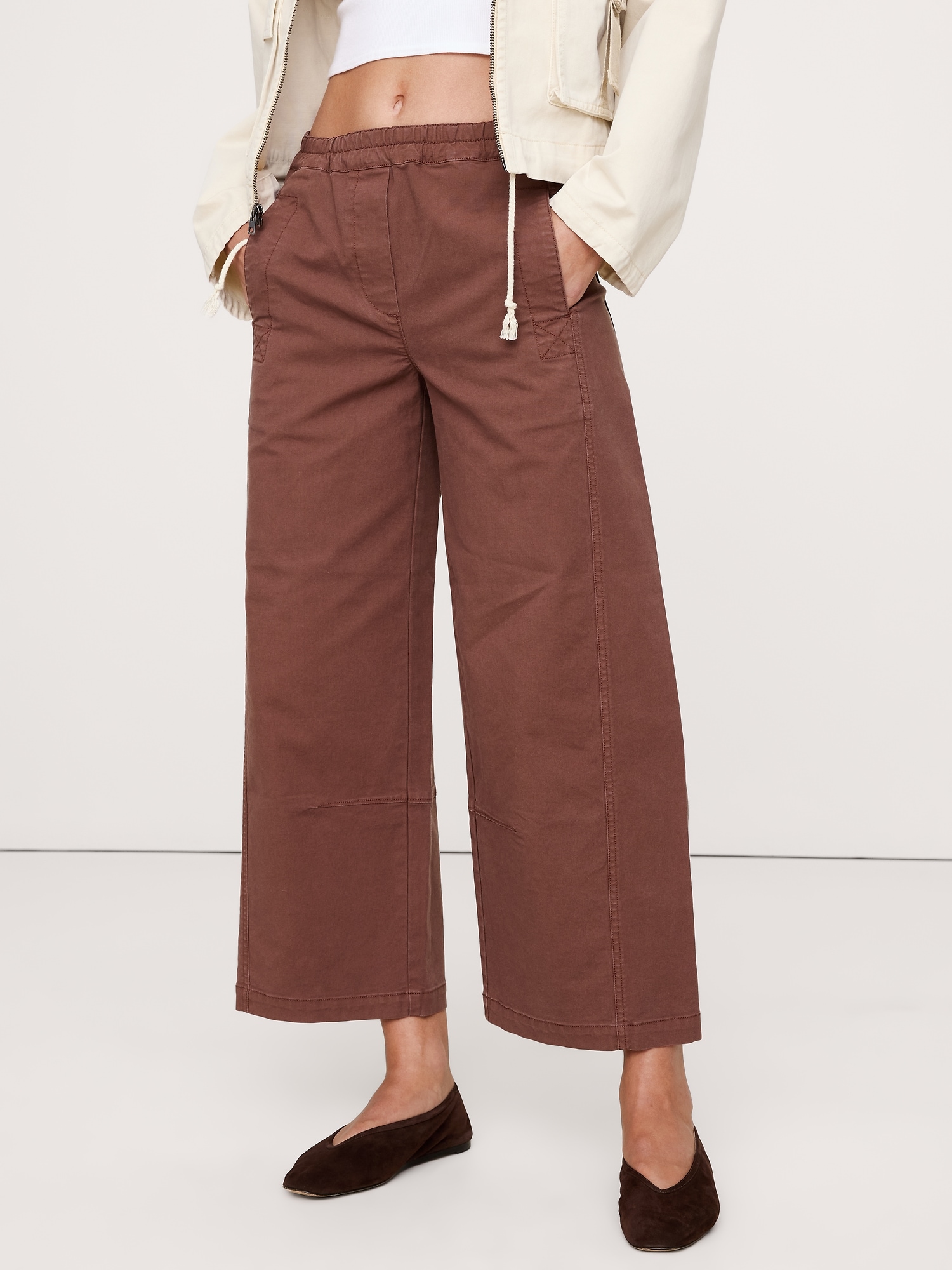 Mid-Rise Relaxed Painter Pull-On Pant