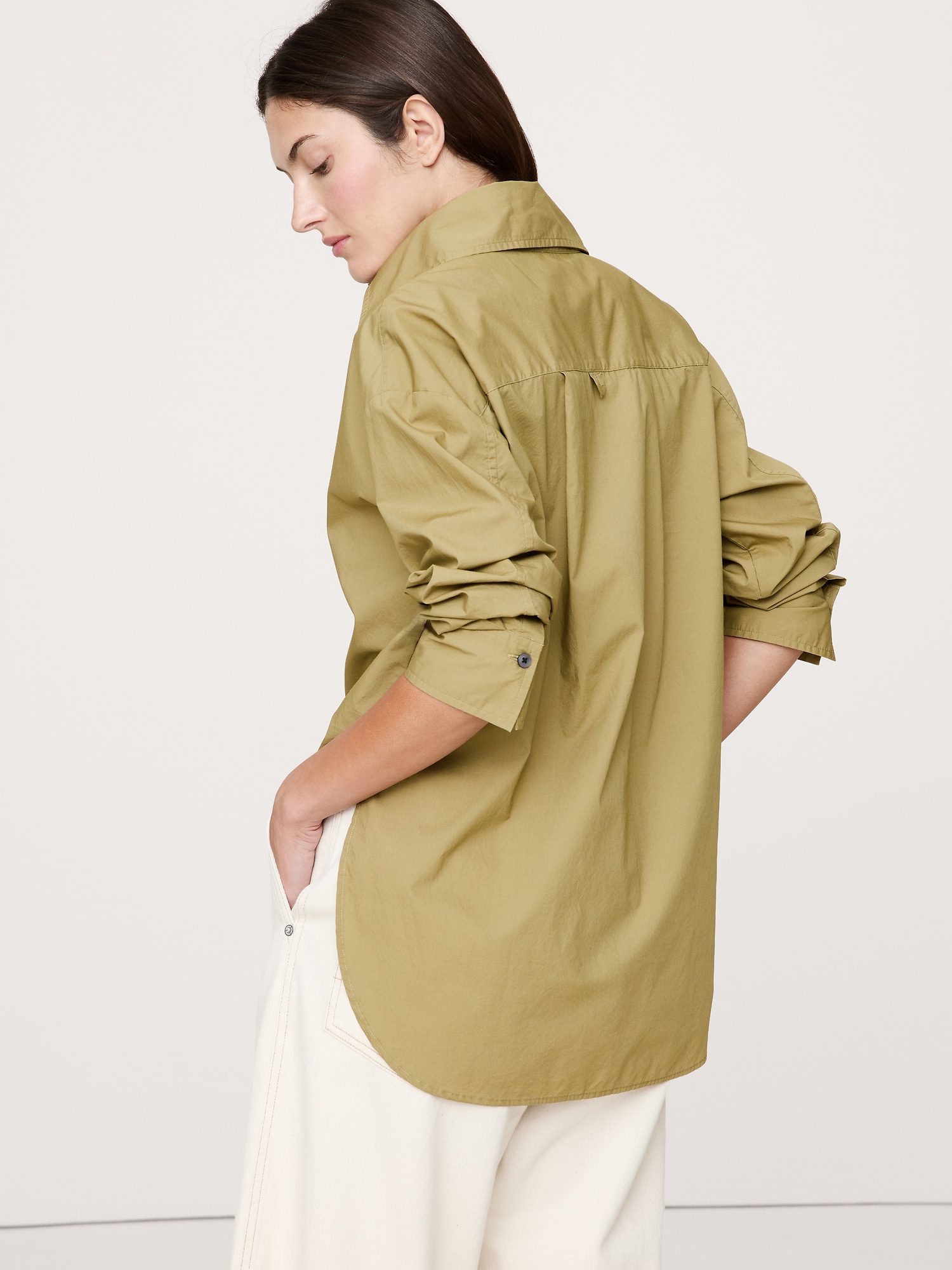 Image number 2 showing, Oversized Long-Sleeve Popover Tunic