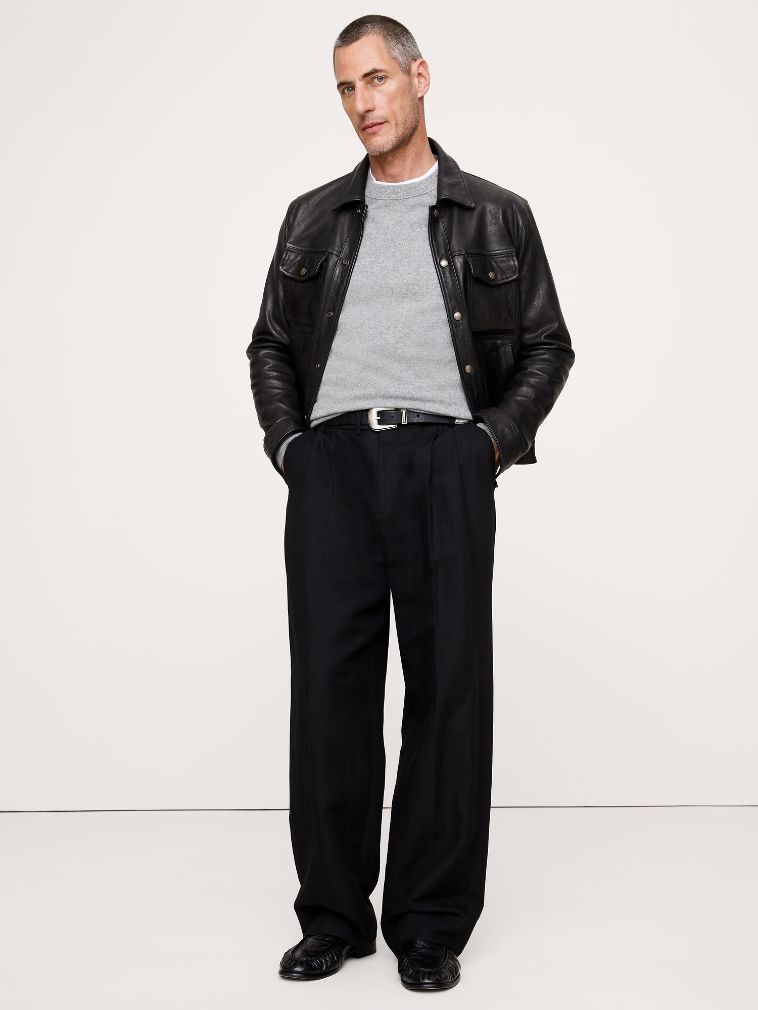 Image number 3 showing, CASHMERE CREW-NECK SWEATER