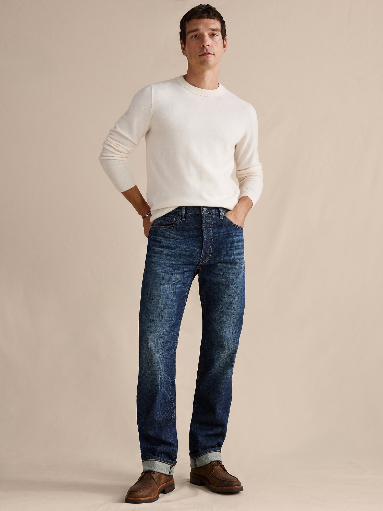 Straight Selvedge Jean - Rinse Dark Wash