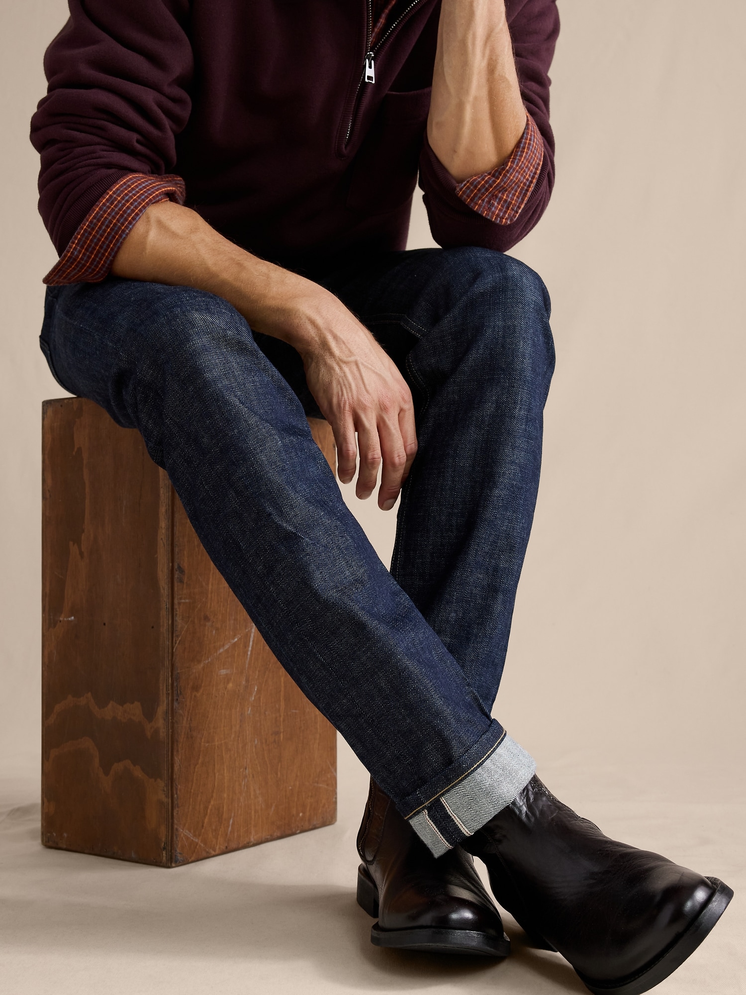 Image number 7 showing, Slim Selvedge Jean