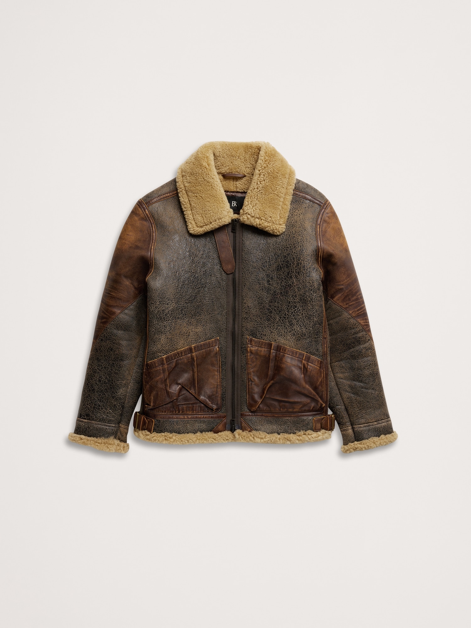 Image number 4 showing, Shearling Flight Jacket