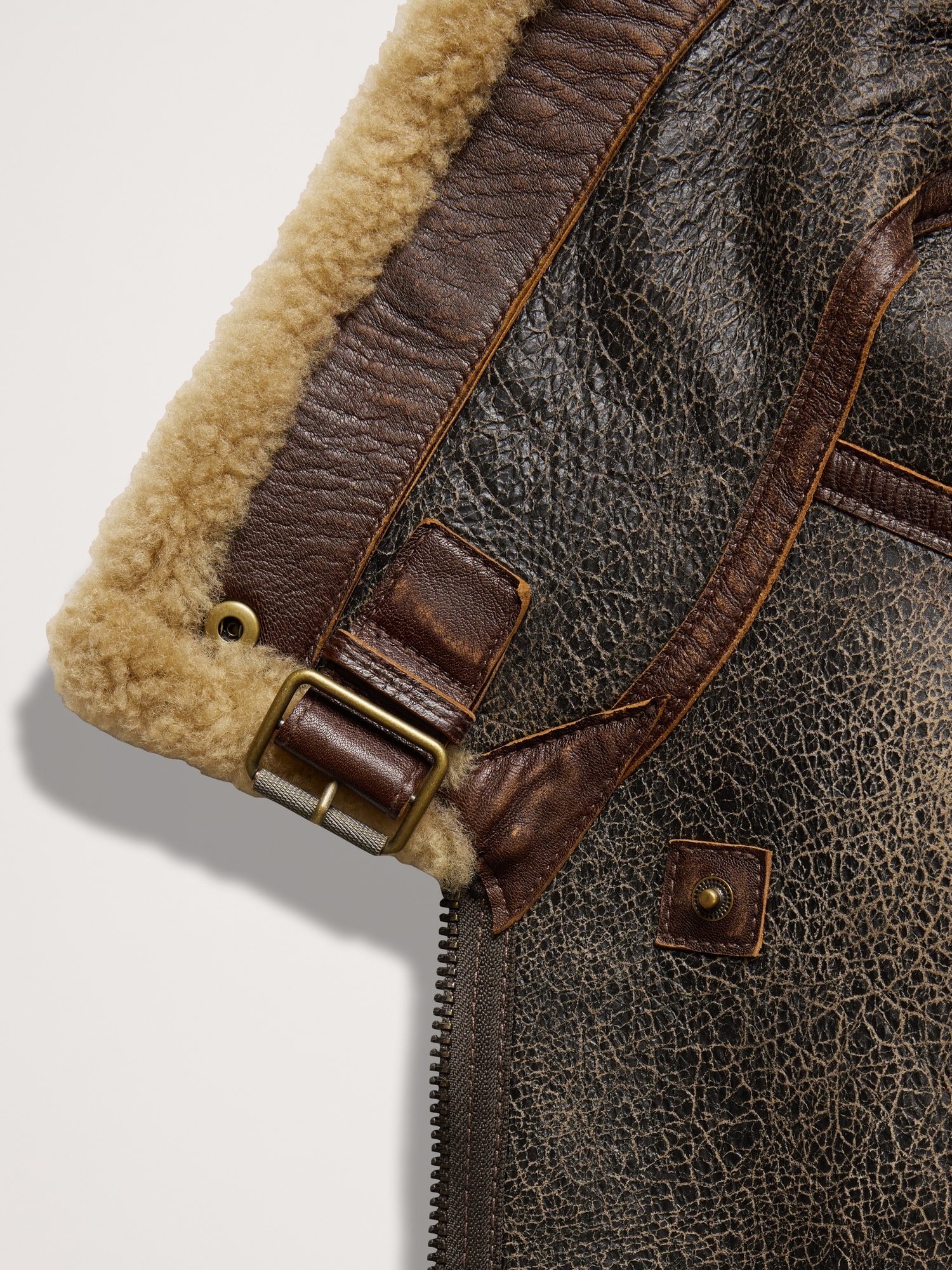 Image number 6 showing, Shearling Flight Jacket