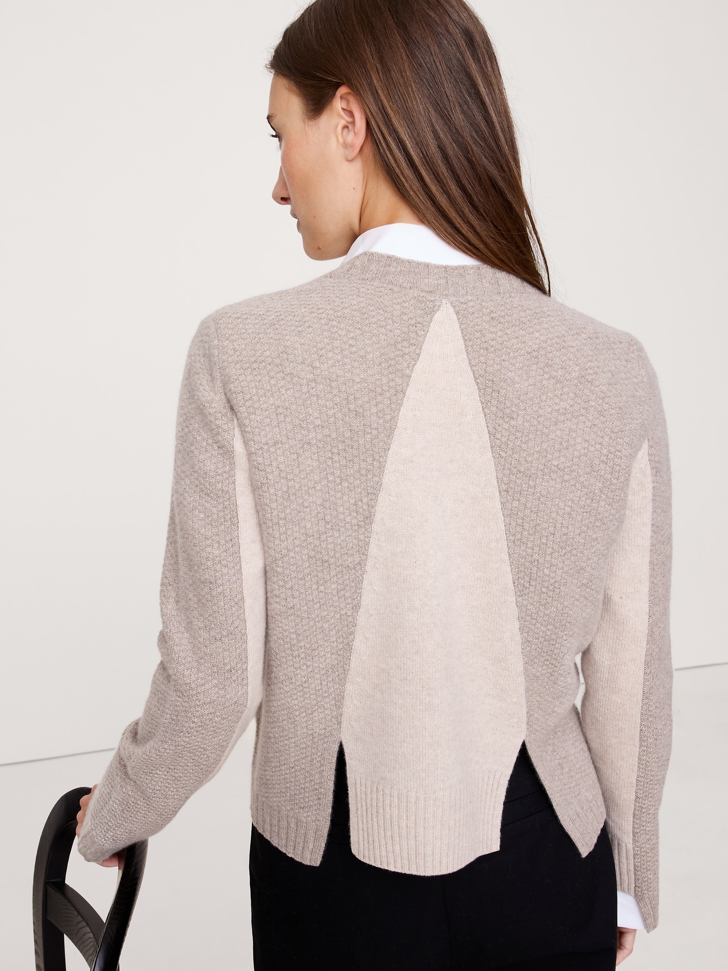 Image number 3 showing, Cashmere Mixed-Stitch Cardigan
