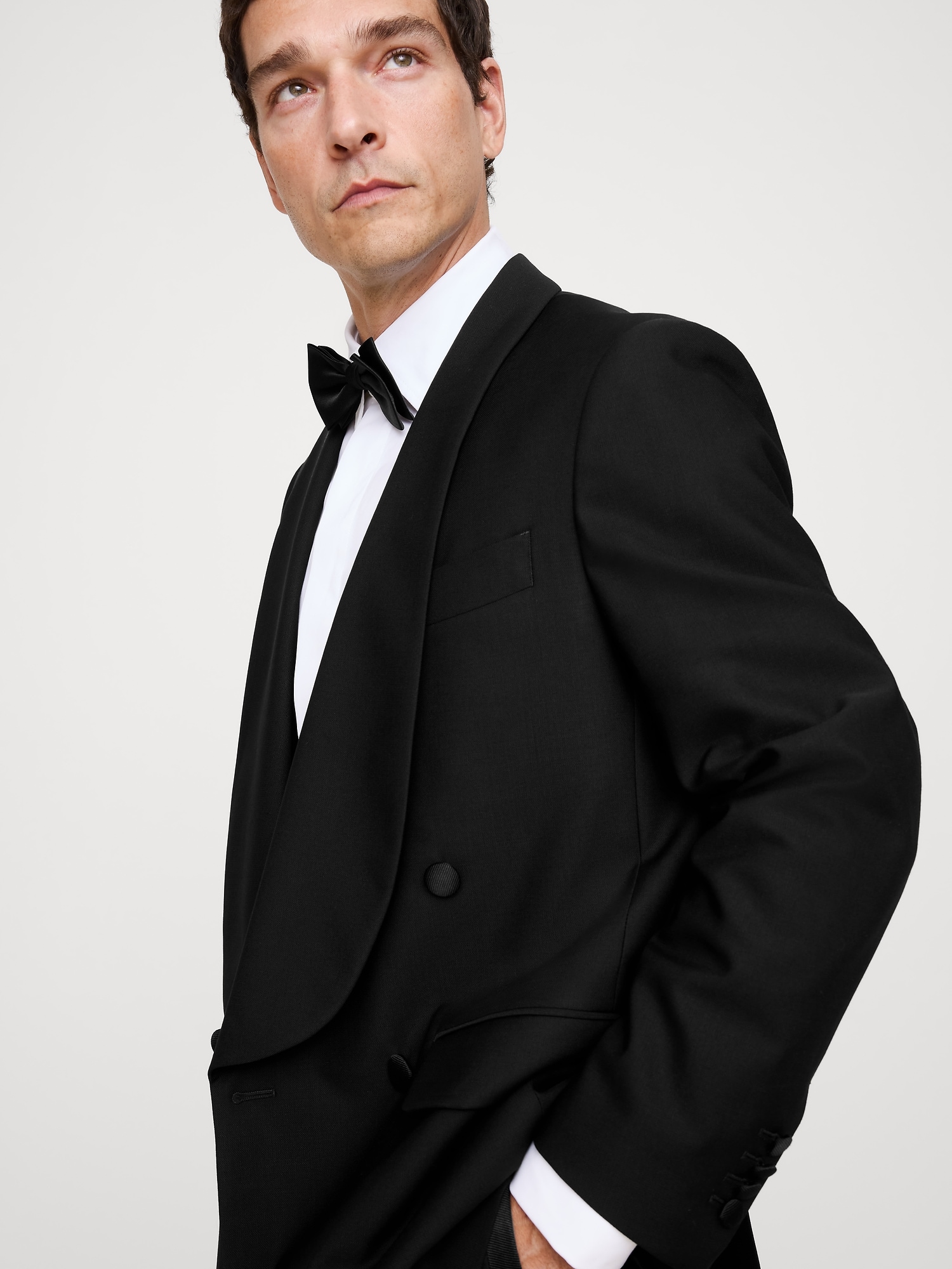 Image number 4 showing, Relaxed Italian Barathea Tuxedo Jacket
