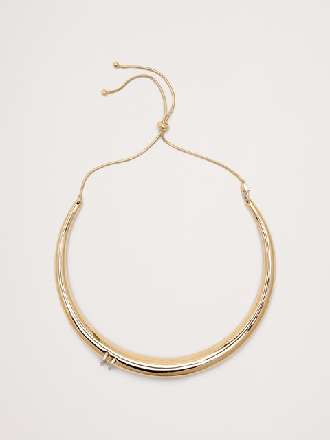 COLLIER RAS DU COU ORNÉ D'ANNEAUX