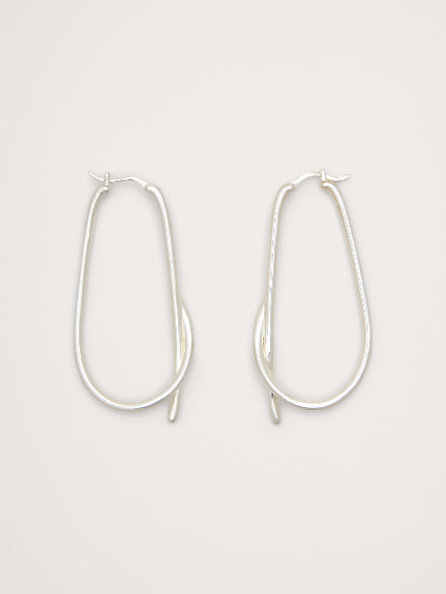 Large Knotted Hoop Earrings