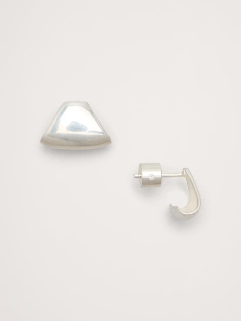 BOUCLES D'OREILLES À DEMI-ANNEAUX TRIANGULAIRES