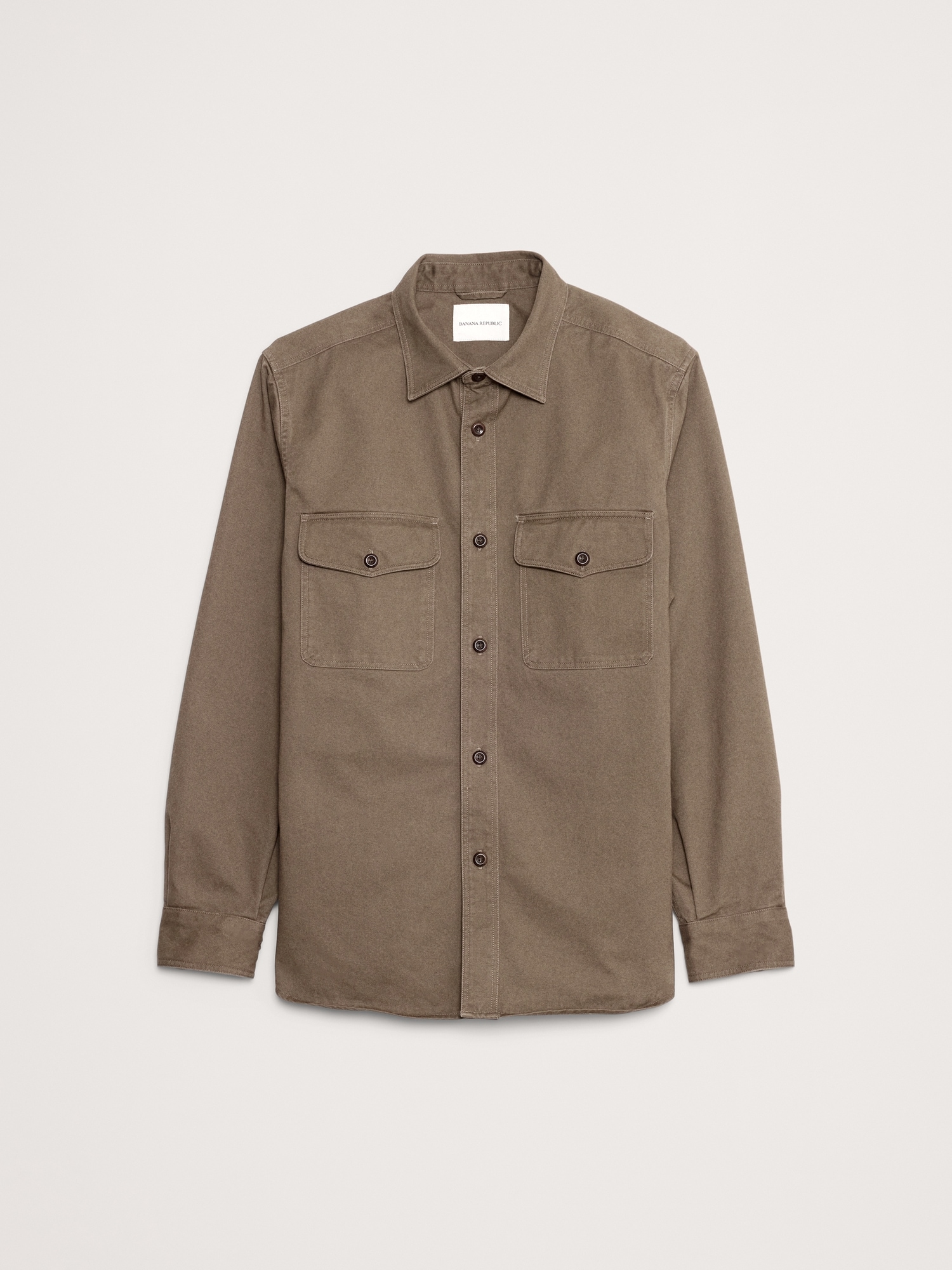 Image number 5 showing, HEAVY TWILL OVERSHIRT