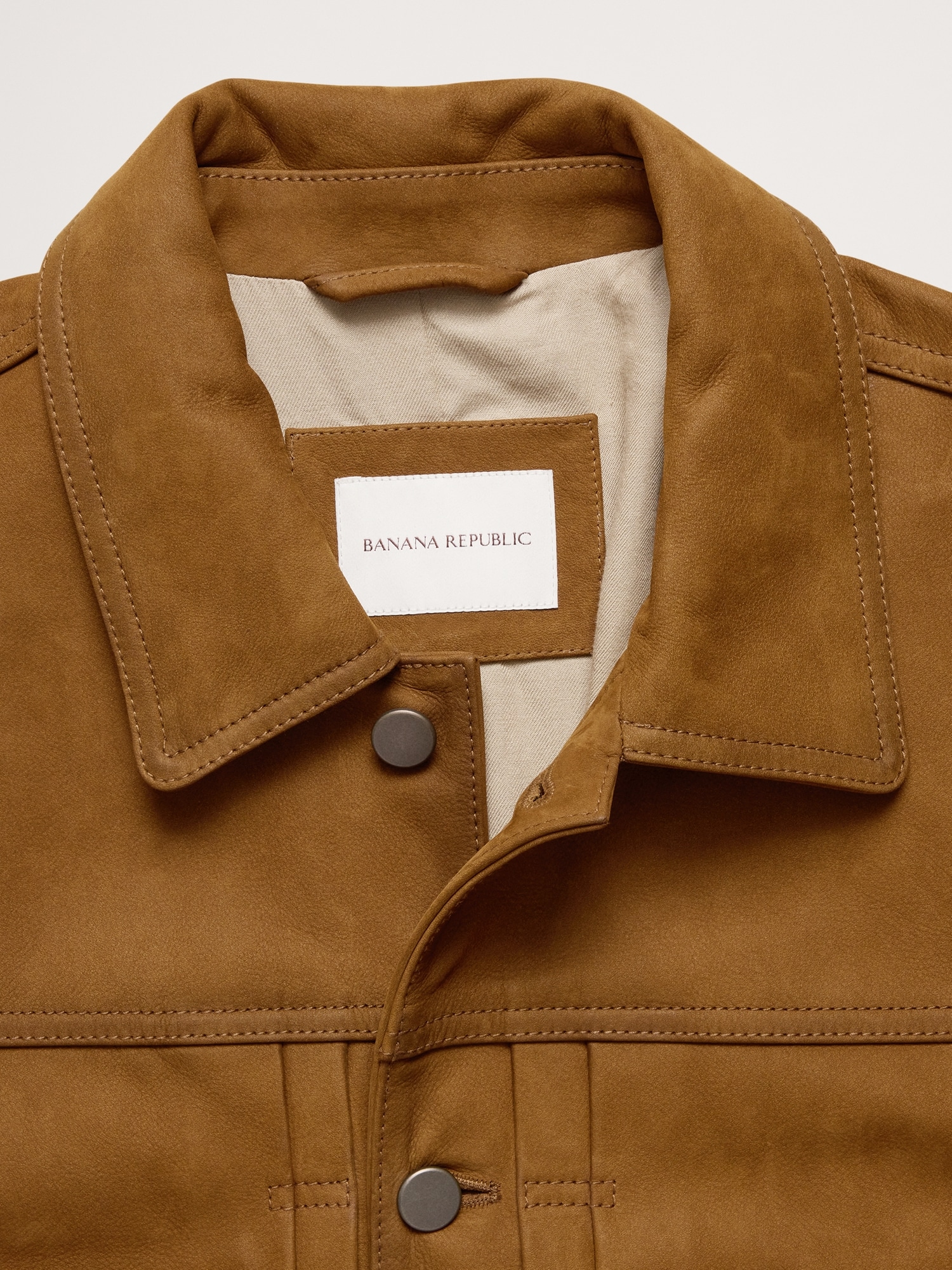 Image number 7 showing, NUBUCK LEATHER TRUCKER JACKET