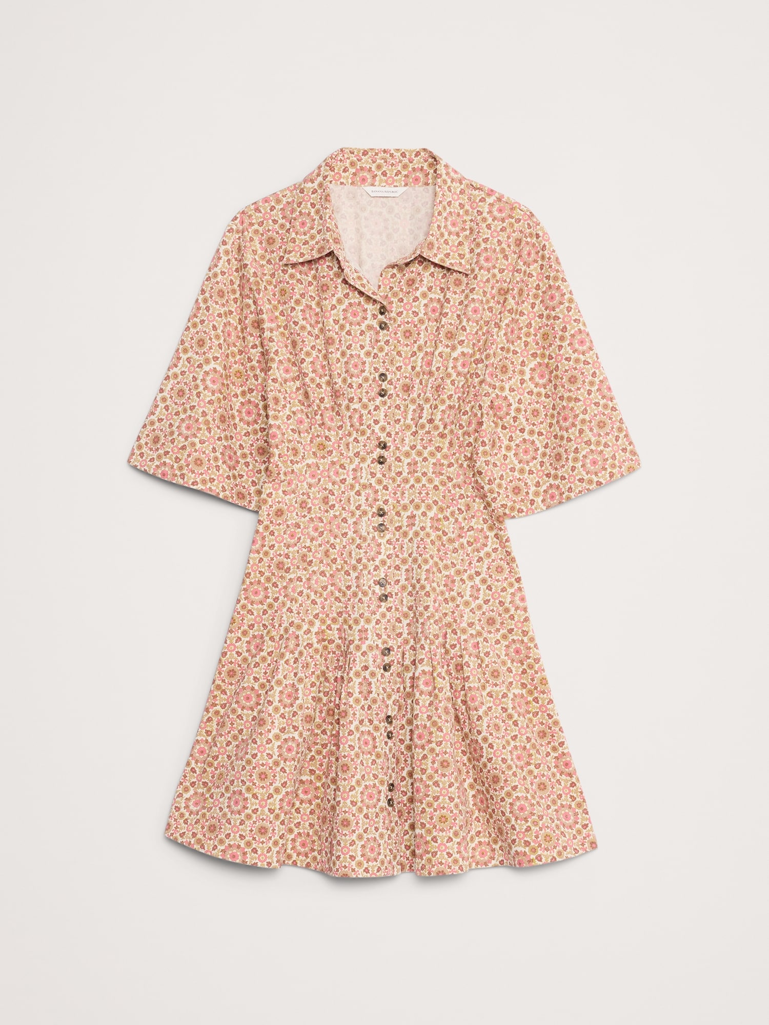 Image number 8 showing, DENIM PINTUCK SHIRT DRESS
