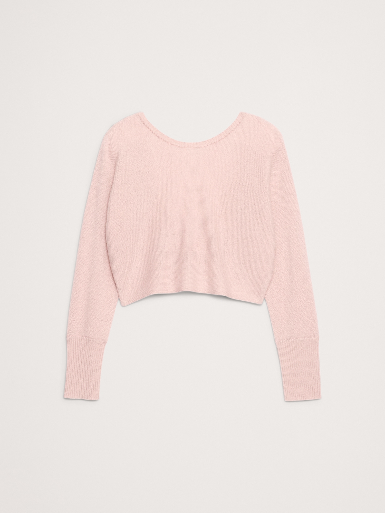 Image number 4 showing, LIGHTWEIGHT CASHMERE TWIST-BACK SWEATER